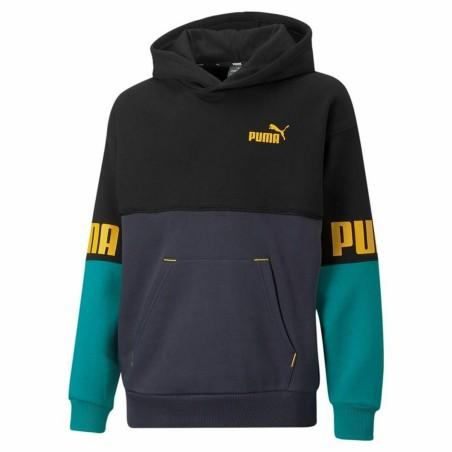 Sudadera Infantil Puma Verde Negro