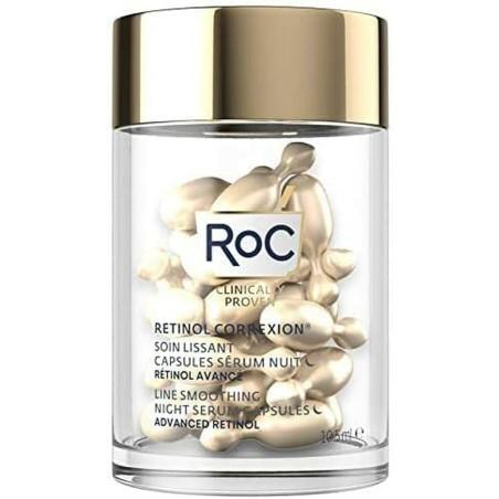 Sérum Facial Roc Line Smoothing Retinol Noche 30 Cápsulas