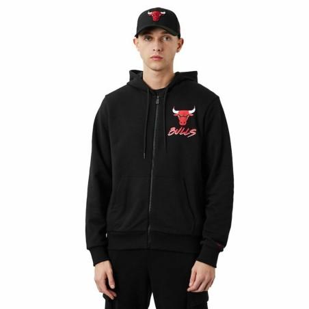 Chaqueta Deportiva para Hombre New Era Chicago Bulls Negro