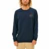 Sudadera sin Capucha Hombre Rip Curl Re Entry Crew Azul marino