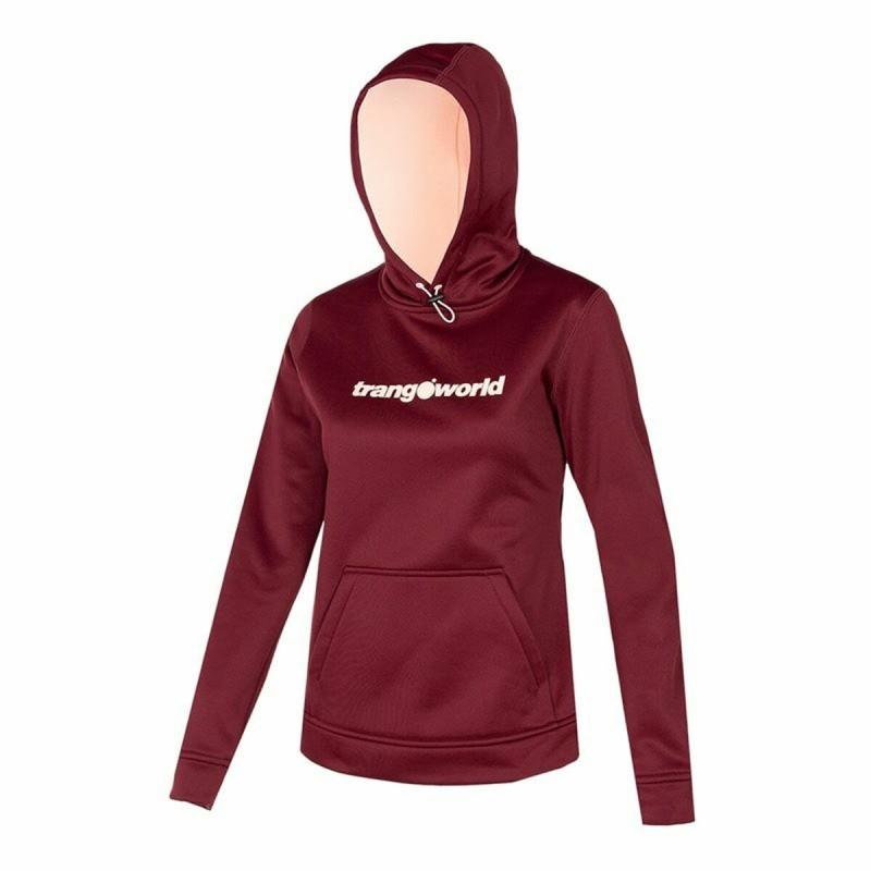 Sudadera con Capucha Mujer Trangoworld Granate