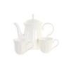 Juego de Tazas de Café DKD Home Decor Natural Porcelana Blanco