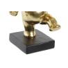 Figura Decorativa DKD Home Decor 19 x 14 x 20,5 cm Elefante Negro Dorado (2 Unidades)