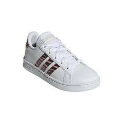 Zapatillas Deportivas Infantiles Adidas Grand Court Print Blanco