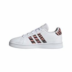 Zapatillas Deportivas Infantiles Adidas Grand Court Print Blanco