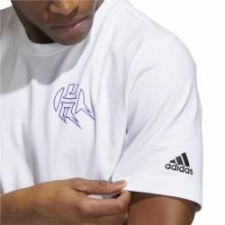 Camiseta de Manga Corta Hombre Adidas Avatar James Harden Graphic Blanco