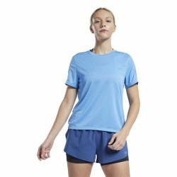 Camiseta de Manga Corta Mujer Reebok Speedwick Azul claro