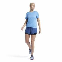 Camiseta de Manga Corta Mujer Reebok Speedwick Azul claro