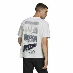 Camiseta de Manga Corta Hombre Adidas Essentials Brandlove Blanco