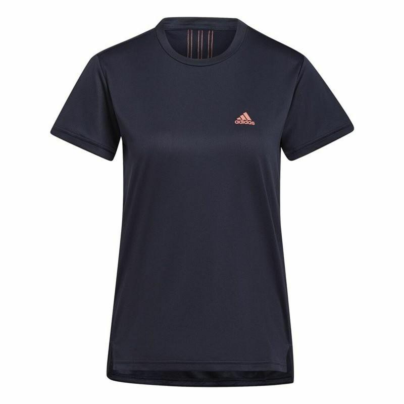 Camiseta de Manga Corta Mujer Adidas Aeroready Designed 2 Move Negro Azul