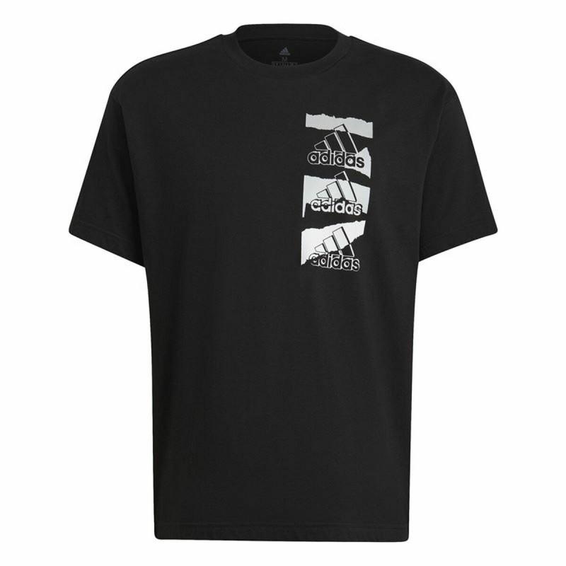 Camiseta de Manga Corta Hombre Adidas Essentials Brandlove Negro