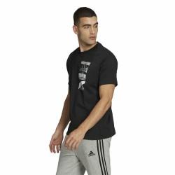 Camiseta de Manga Corta Hombre Adidas Essentials Brandlove Negro