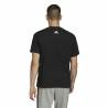 Camiseta de Manga Corta Hombre Adidas Essentials Brandlove Negro