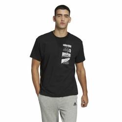 Camiseta de Manga Corta Hombre Adidas Essentials Brandlove Negro