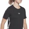 Camiseta de Manga Corta Mujer Reebok Tape Pack Negro