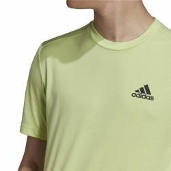 Camiseta de Manga Corta Hombre Adidas Aeroready Designed 2 Move Verde