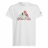 Camiseta de Manga Corta Infantil Adidas x Marimekko Blanco