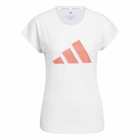 Camiseta de Manga Corta Mujer Adidas Training 3B Blanco