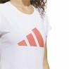 Camiseta de Manga Corta Mujer Adidas Training 3B Blanco