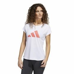 Camiseta de Manga Corta Mujer Adidas Training 3B Blanco