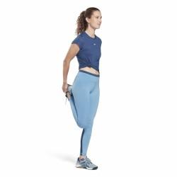 Camiseta de Manga Corta Mujer Reebok Workout Ready Azul oscuro