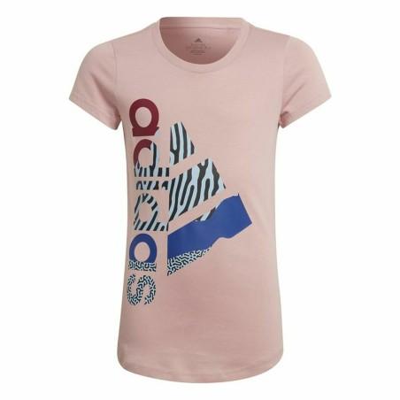 Camiseta de Manga Corta Infantil Adidas Girl Power Rosa