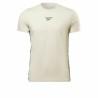 Camiseta de Manga Corta Hombre Reebok Identity Tape Beige