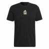 Camiseta de Manga Corta Hombre Adidas Aeroready Paris Graphic Tenis Negro