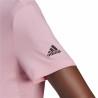 Camiseta de Manga Corta Mujer Adidas Loungewear Essentials Slim Logo Rosa