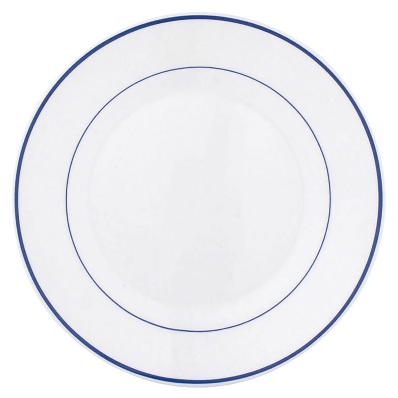 Set de Platos Arcoroc Rest. F/azul Postre Bicolor Vidrio 19,5 cm