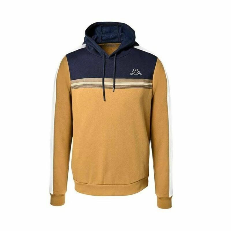 Sudadera con Capucha Hombre Kappa Ocre