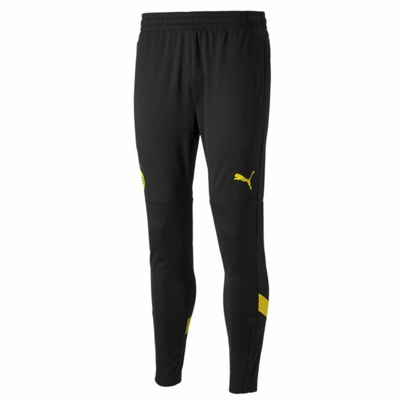 Pantalón de Entrenamiento de Fútbol para Adultos Puma Borussia Dortmund Negro Fútbol Hombre