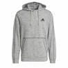 Sudadera con Capucha Hombre Adidas Essentials Mélange Embroidered Gris claro