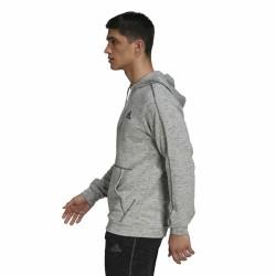 Sudadera con Capucha Hombre Adidas Essentials Mélange Embroidered Gris claro