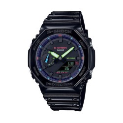 Reloj Hombre Casio G-Shock OAK COLLECTION VIRTUAL RAINBOW SERIE Negro (Ø 45 mm)