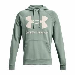 Sudadera con Capucha Hombre Under Armour Rival Big Logo Verde