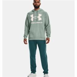 Sudadera con Capucha Hombre Under Armour Rival Big Logo Verde