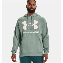 Sudadera con Capucha Hombre Under Armour Rival Big Logo Verde