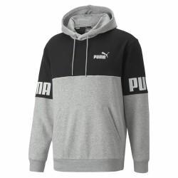 Sudadera con Capucha Hombre Puma Power Colorblock Gris