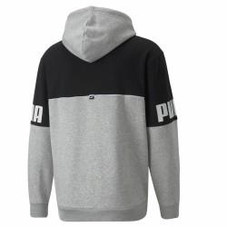 Sudadera con Capucha Hombre Puma Power Colorblock Gris