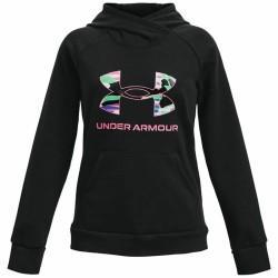 Sudadera con Capucha Niña Under Armour Rival Big Logo Negro