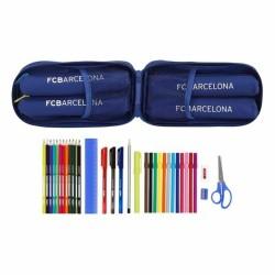 Plumier Mochila F.C. Barcelona Azul 12 x 23 x 5 cm (33 Piezas)