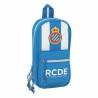 Plumier Mochila RCD Espanyol Azul Blanco 12 x 23 x 5 cm