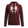 Sudadera con Capucha Mujer Under Armour Rival Fleece Granate