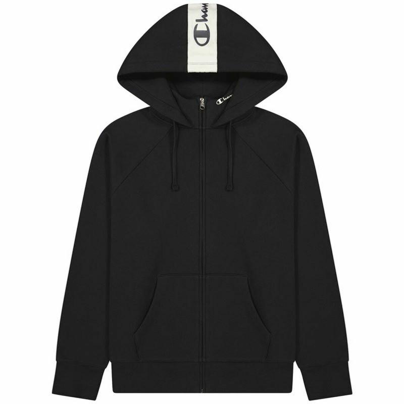 Sudadera con Capucha Hombre Champion Full Zip Negro