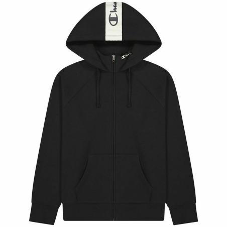 Sudadera con Capucha Hombre Champion Full Zip Negro