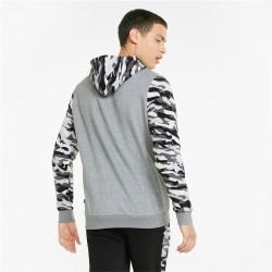 Sudadera con Capucha Hombre Puma ESS Camo Negro Gris Blanco Camuflaje