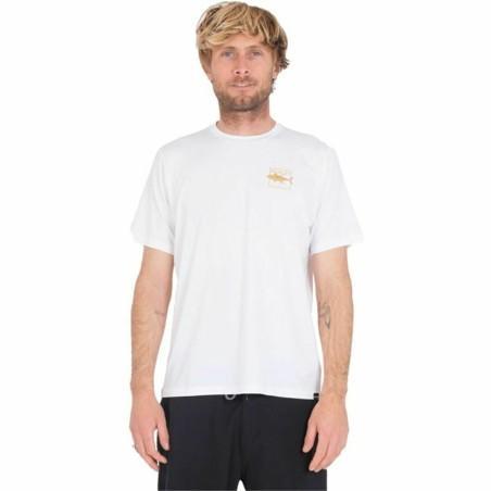 Camiseta de Manga Corta Hombre Hurley Toro Hybrid UPF Blanco