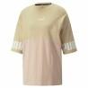 Camiseta de Manga Corta Mujer Puma Colorblock Beige