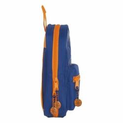 Plumier Mochila Valencia Basket M747 Azul Naranja 12 x 23 x 5 cm (33 Piezas)